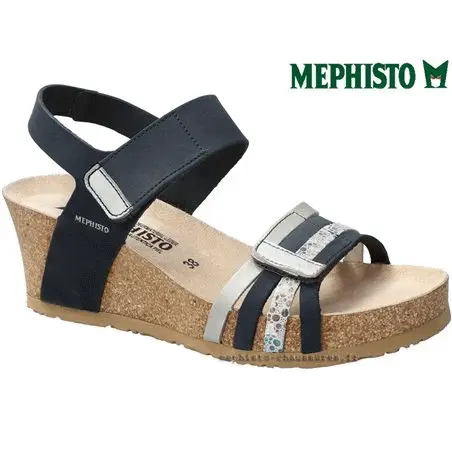 Mephisto Lucia Marine/Gris sandale