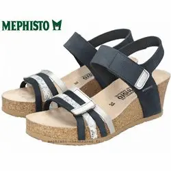 Mephisto Lucia Marine/Gris sandale
