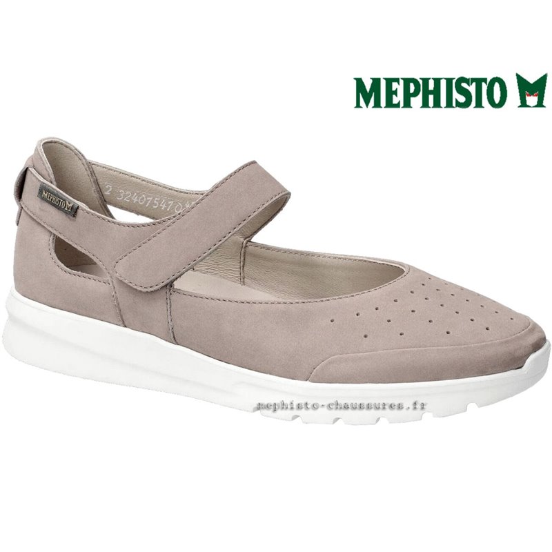 Mephisto Marsia Taupe Velours ballerine