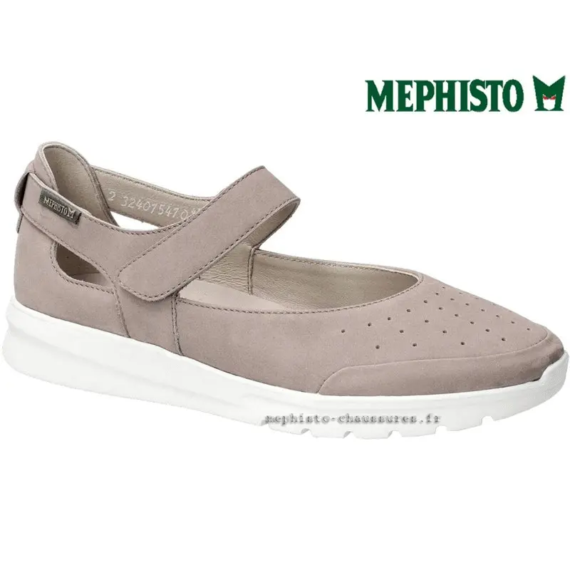 Mephisto Marsia Taupe Velours ballerine