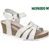 Mephisto Lesley Blanc/Argent sandale