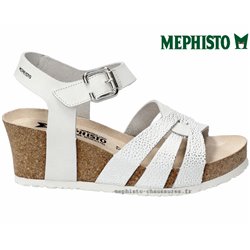 Mephisto Lesley Blanc/Argent sandale