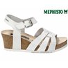 Mephisto Lesley Blanc/Argent sandale