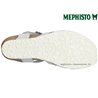 Mephisto Lesley Blanc/Argent sandale