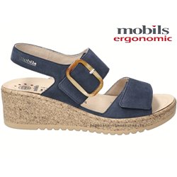 Mobils by Mephisto Nasma Bleu velours sandale