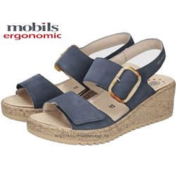 Mobils by Mephisto Nasma Bleu velours sandale