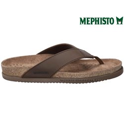 Mephisto Natalio Marron foncé cuir tong