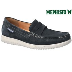 Mephisto Titouan Marine velours mocassin