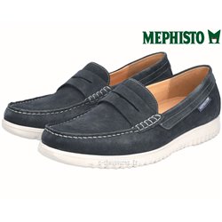 Mephisto Titouan Marine velours mocassin