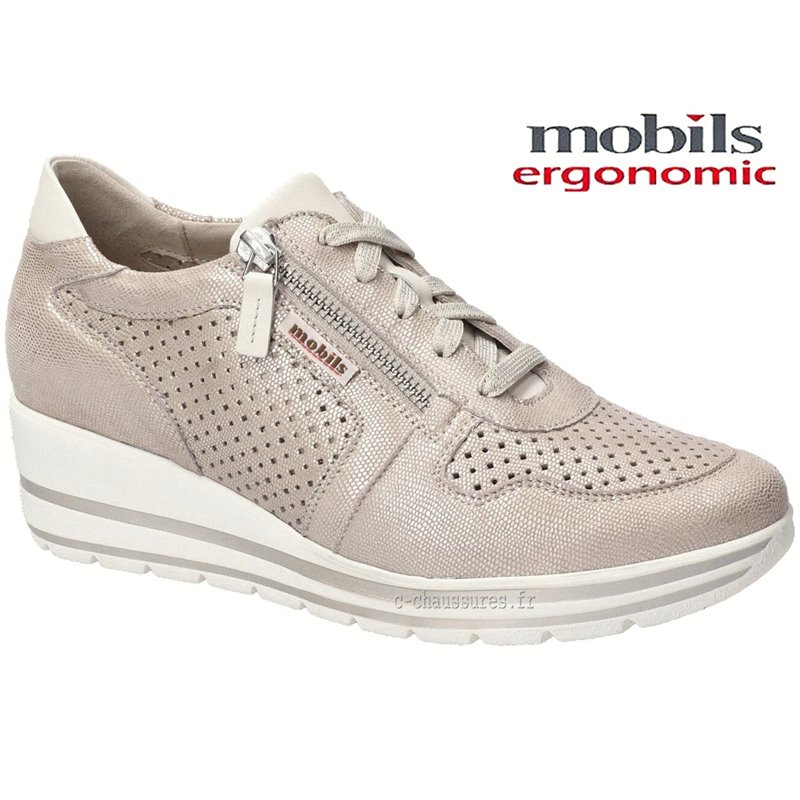 Mobils by Mephisto Abby perf Taupe lacets_richelieu