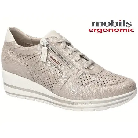 Mobils by Mephisto Abby perf Taupe lacets_richelieu