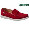 Mephisto Titouan Rouge velours mocassin