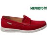 Mephisto Titouan Rouge velours mocassin