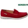 Mephisto Titouan Rouge velours mocassin