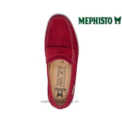 Mephisto Titouan Rouge velours mocassin