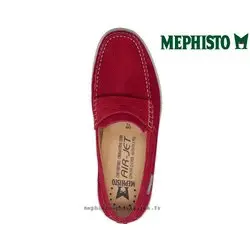Mephisto Titouan Rouge velours mocassin