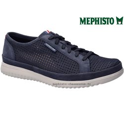 Mephisto Tom perf Bleu nubuck lacets_derbies