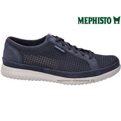 Mephisto Tom perf Bleu nubuck lacets_derbies