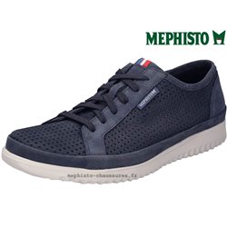 Mephisto Tom perf Bleu nubuck lacets_derbies