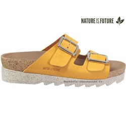 Nature is Future Maelia jaune velours mule