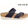 Nature is Future Maliza Bleu velours mule-passe-doigt