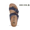 Nature is Future Maliza Bleu velours mule-passe-doigt