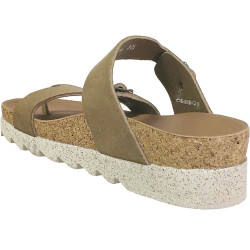 Nature is Future Maliza Marron velours mule-passe-doigt