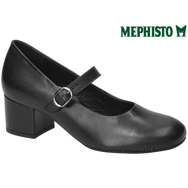 Mephisto Topaze Noir cuir a_talon