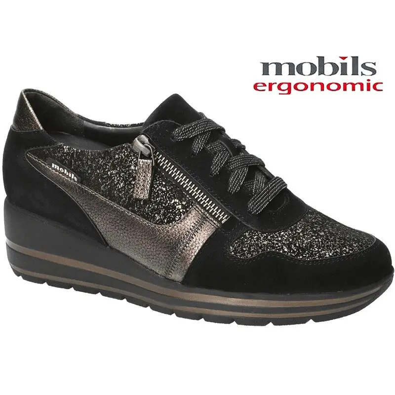 Mobils by Mephisto Abby Noir/Or basket_mode_basse