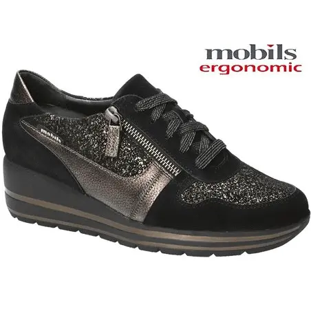 Mobils by Mephisto Abby Noir/Or basket_mode_basse