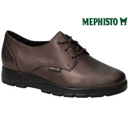 Mephisto Charlize Bronze cuir lacets_derbies