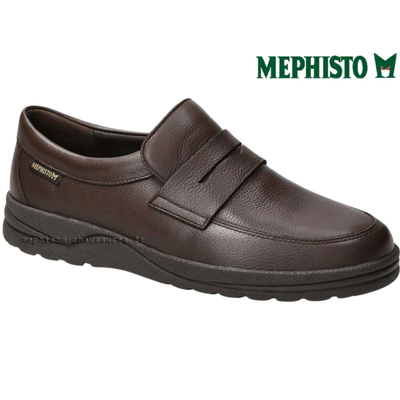 Mephisto Rayan Marron foncé cuir mocassin