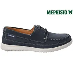 Mephisto Trevis Bleu cuir bateau