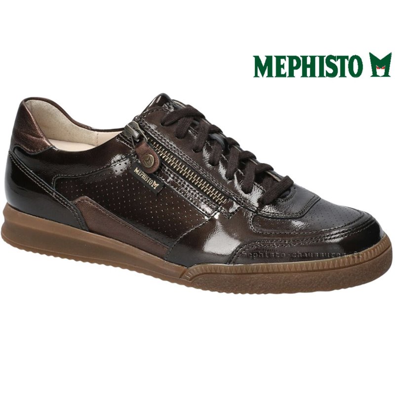 Mephisto Walie Marron vernis basket_mode_basse
