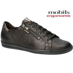 Mobils HAWAI Marron foncé cuir lacets_derbies