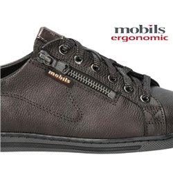 Mobils HAWAI Marron foncé cuir lacets_derbies