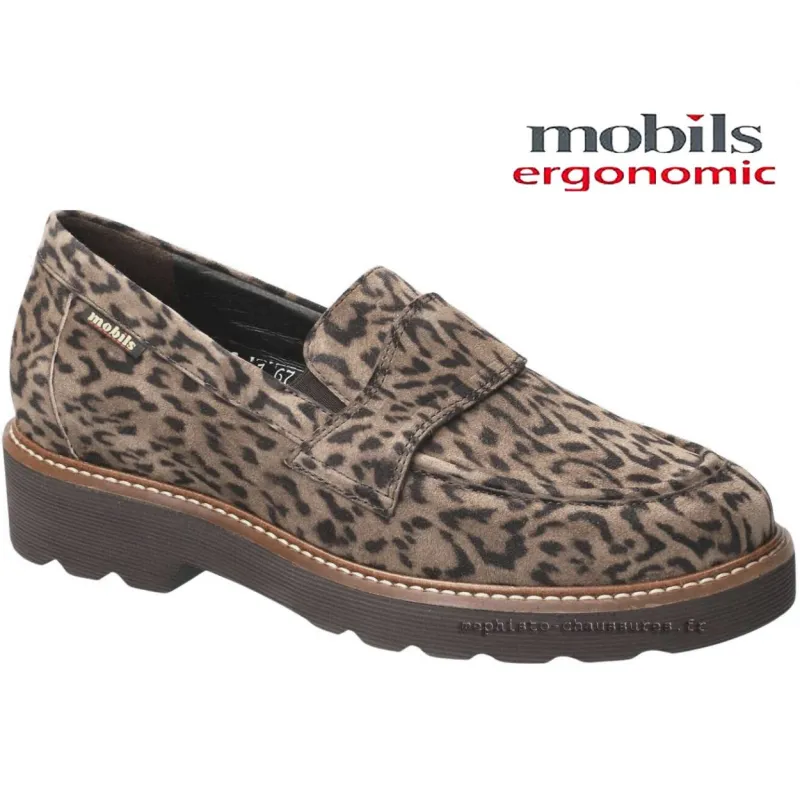 Mobils Ocea leopard mocassin