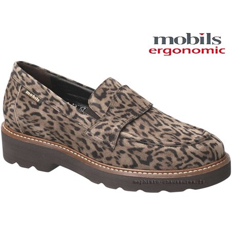 Mobils Ocea leopard mocassin