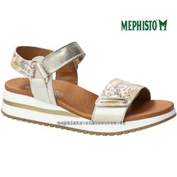 Mephisto Jeanie Blanc/Jaune nu-pied