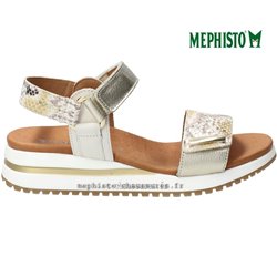 Mephisto Jeanie Blanc/Jaune nu-pied
