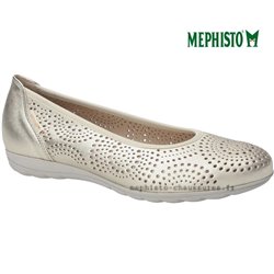Mephisto Elsie perf Or/Platine ballerine