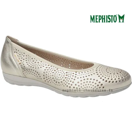 Mephisto Elsie perf Or/Platine ballerine