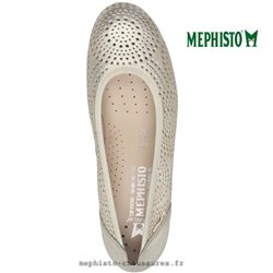 Mephisto Elsie perf Or/Platine ballerine