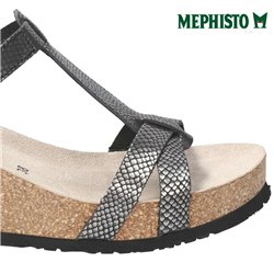 Mephisto Liviane Gris clair cuir sandale