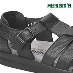 Mephisto SAM GRAIN Noir cuir sandale