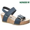 Mephisto Leonore Bleu nubuck nu-pied