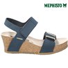 Mephisto Leonore Bleu nubuck nu-pied