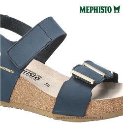Mephisto Leonore Bleu nubuck nu-pied