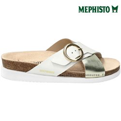 Mephisto Hirina Blanc platine mule