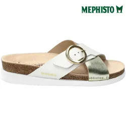 Mephisto Hirina Blanc platine mule